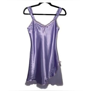 SOLD! Enchanting! Lavender Slip Dress with Rose Embroidery
